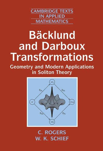 Cover for Bäcklund and Darboux transformations