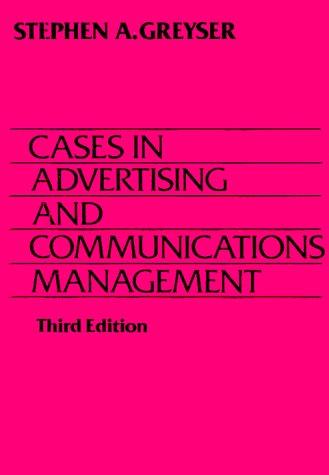Cover for Cases in Advertising and Communication Management