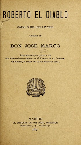 Cover for Roberto el diablo
