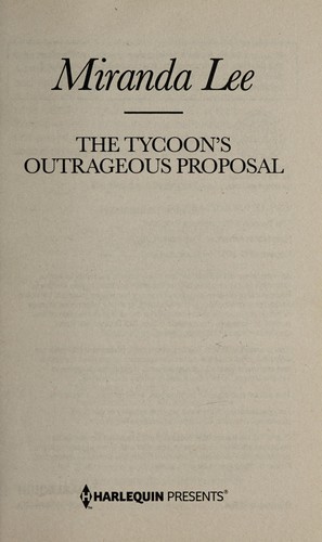 Cover for The tycoon's outrageous proposal