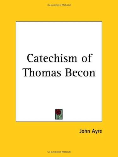Cover for Catechism of Thomas Becon