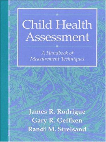 Cover for Child Health Assessment