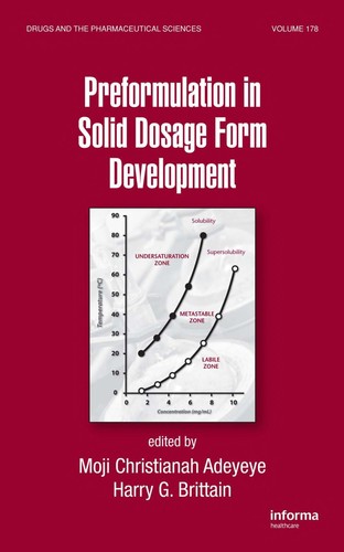 Cover for Preformulation solid dosage form development