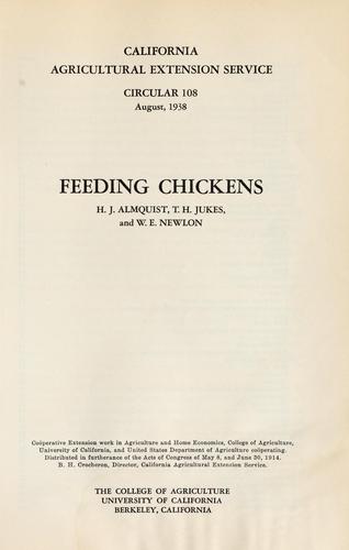Cover for Feeding chickens