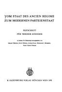Cover for Vom Staat des Ancien régime zum modernen Parteienstaat