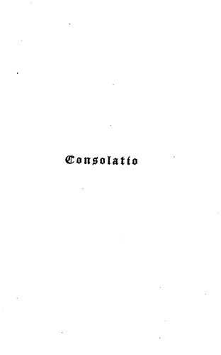 Cover for Consolatio; or, Comfort for the afflicted [selections from religious writers, by a lady] ed by C ...