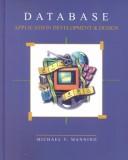 Cover for Database Application Development and Design