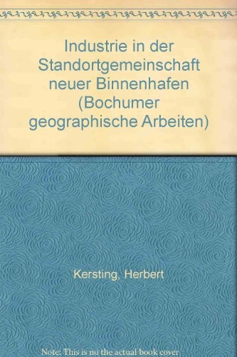Cover for Industrie in der Standortgemeinschaft neuer Binnenhäfen