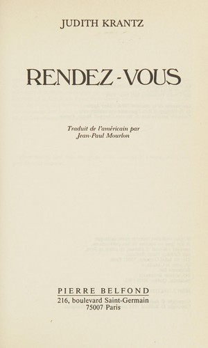 Cover for Rendez-vous