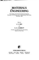 Cover for Materials engineering