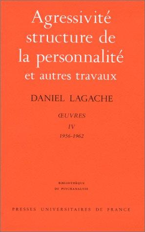 Cover for Agressivité, structure de la personnalité et autres travaux