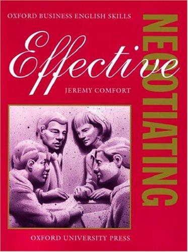Cover for Effective Negotiating