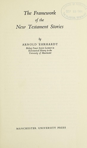 Cover for The framework of the New Testament stories