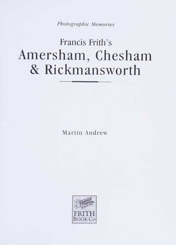 Cover for Francis Frith's Photographic Memories of Amersham,Chesham & Rickmansworth