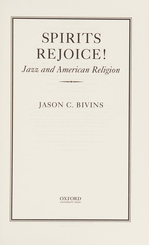 Cover for Spirits rejoice!