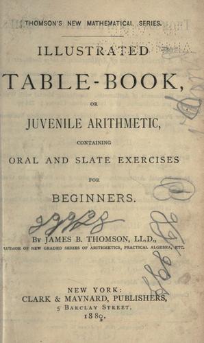 Cover for Illustrated table-book; or, Juvenile arithmetic, containing oral and slate exercises for beginners.