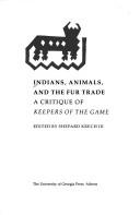 Cover for Indians, animals, and the fur trade