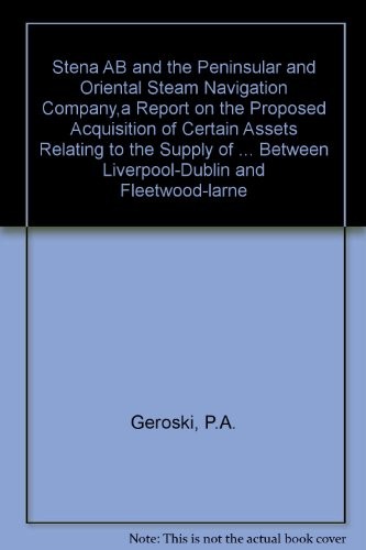 Cover for Stena AB and The Peninsular and Oriental Steam Navigation Company