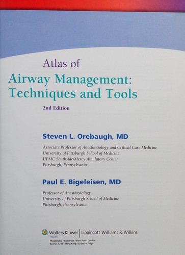 Cover for Atlas of airway management