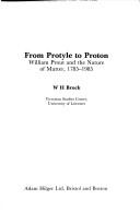 Cover for From protyle to proton