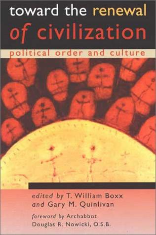 Cover for Toward the renewal of civilization