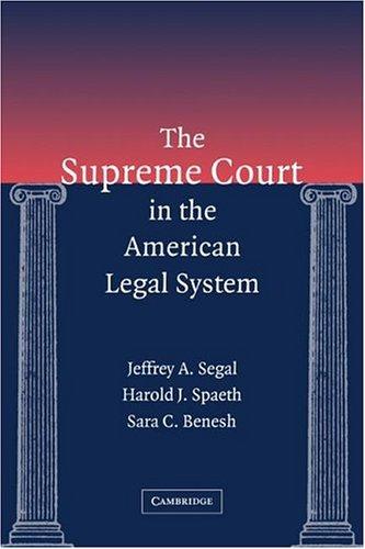 Cover for The Supreme Court in the American Legal System
