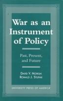 Cover for War as an instrument of policy
