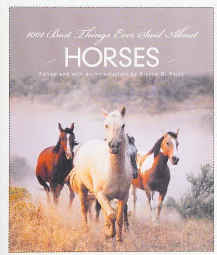 Cover for 1001 best things ever said about horses