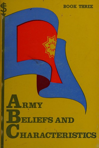 Cover for Army beliefs and characteristics