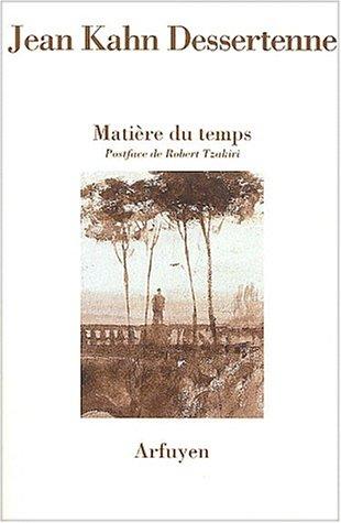 Cover for Matière du temps. proses et poemes retrouves