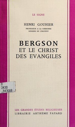 Cover for Bergson et le Christ des évangiles