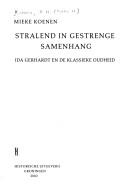 Cover for Stralend in gestrenge samenhang