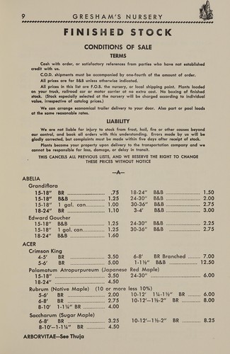 Cover for 1956-1957 wholesale catalog of liners and finished stock