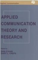 Cover for Applied communication theory and research