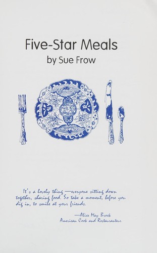 Cover for Five-star meals
