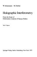 Cover for Holographic Interferometry