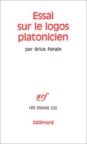 Cover for Essai sur le logos platonicien