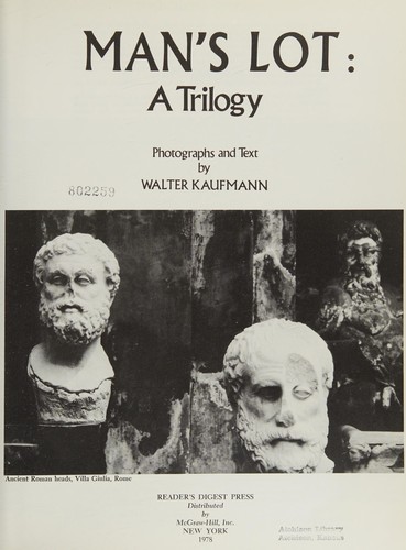 Cover for Man's Lot