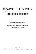 Cover for Czapski i krytycy