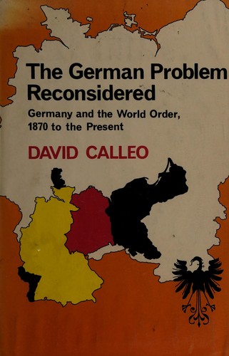 Cover for The German problem reconsidered