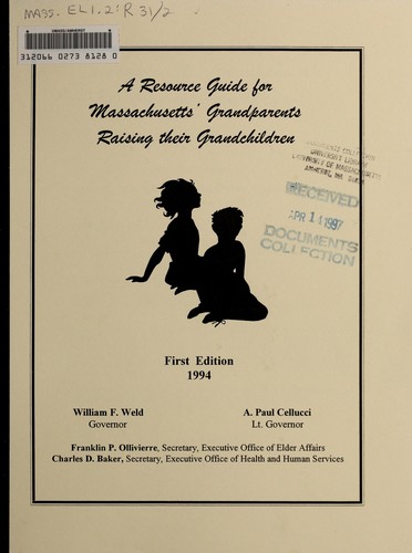 Cover for A resource guide for Massachusetts' grandparents raising their grandchildren