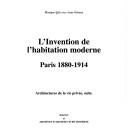 Cover for L' invention de l'habitation moderne