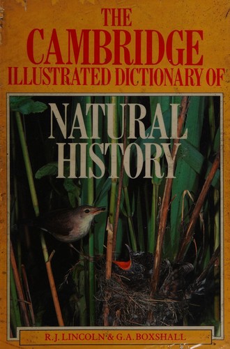 Cover for The Cambridge illustrated dictionary of natural history