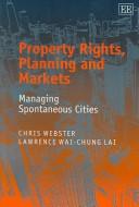 Cover for Property Rights, Planning And Markets
