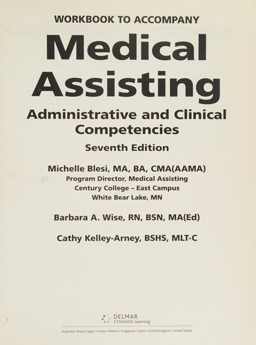 Cover for Medical Assisting Administrative and Clinical Competencies