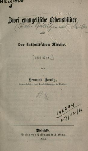 Cover for Zwei evangelische Lebensbilder aus der katholischen Kirche.