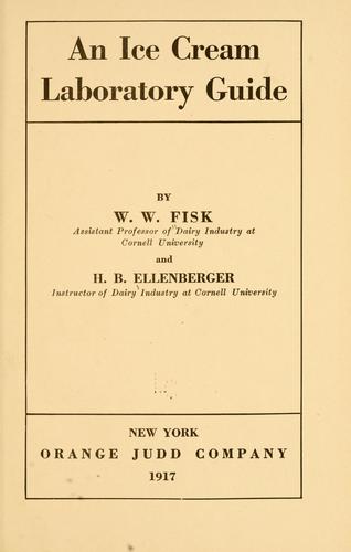 Cover for ice cream laboratory guide