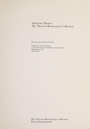 Cover for American masters