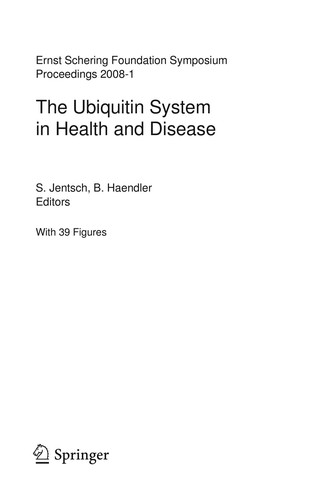 Cover for The ubiquitin system in health and disease