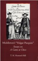 Cover for Middleton's "Vulgar Pasquin"